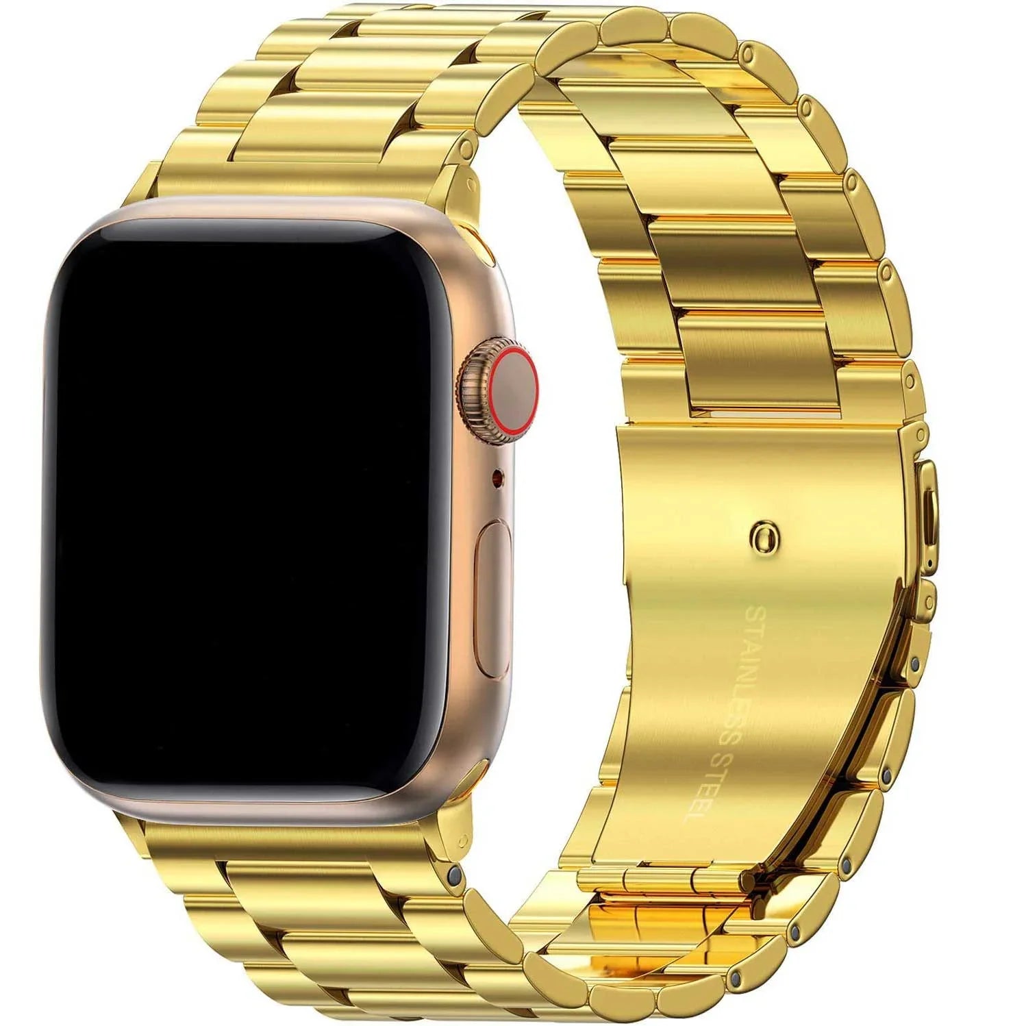 Bracelet de montre Apple Rivaro - Acier - Or
