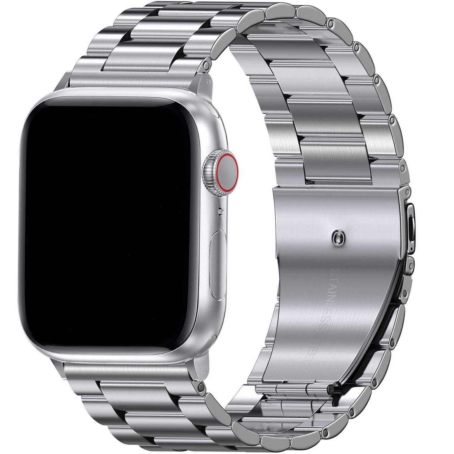 Bracelet Apple Watch Rivaro - acier - argent