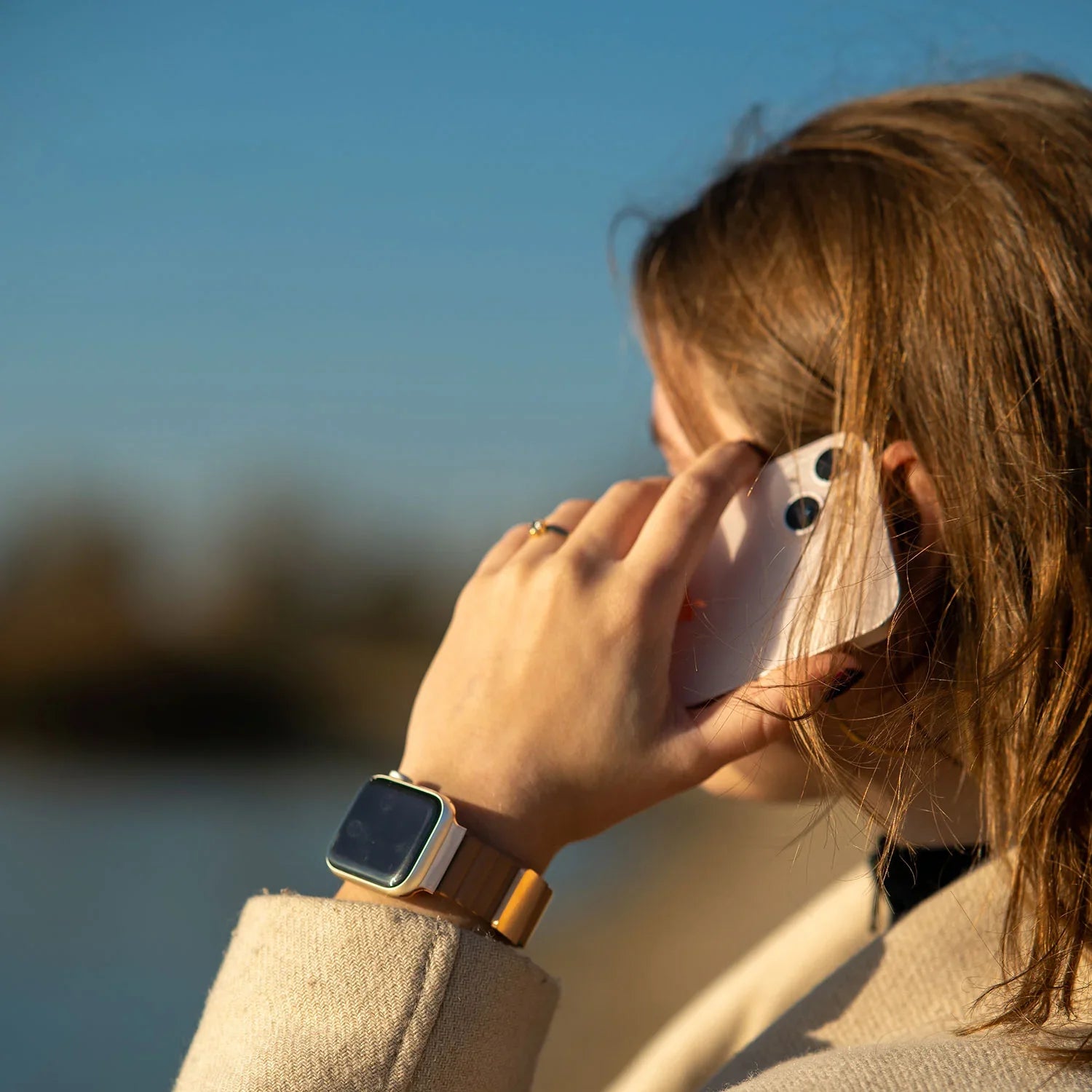 Bracelet Apple Watch Magna - Cuir - Marron