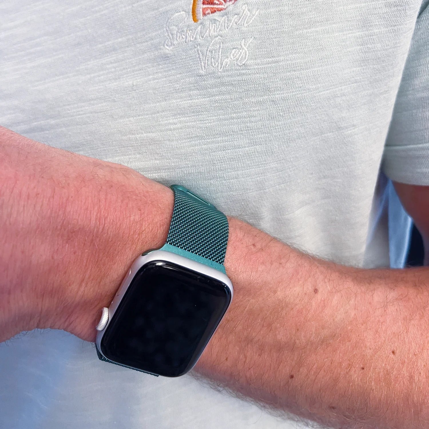 Bracelet Apple Watch Solaro - milanais - vert foncé
