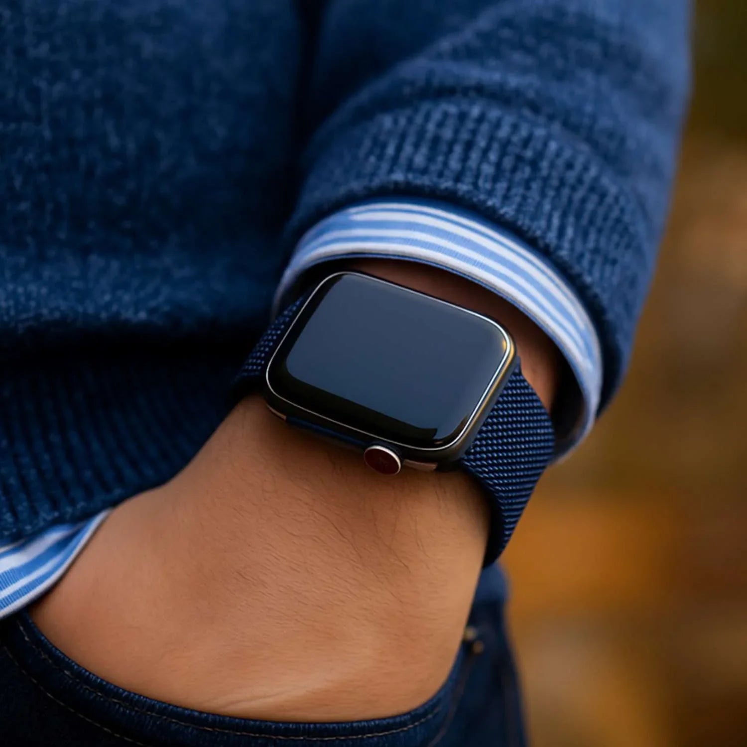 Bracelet Apple Watch Solaro - milanais - minuit