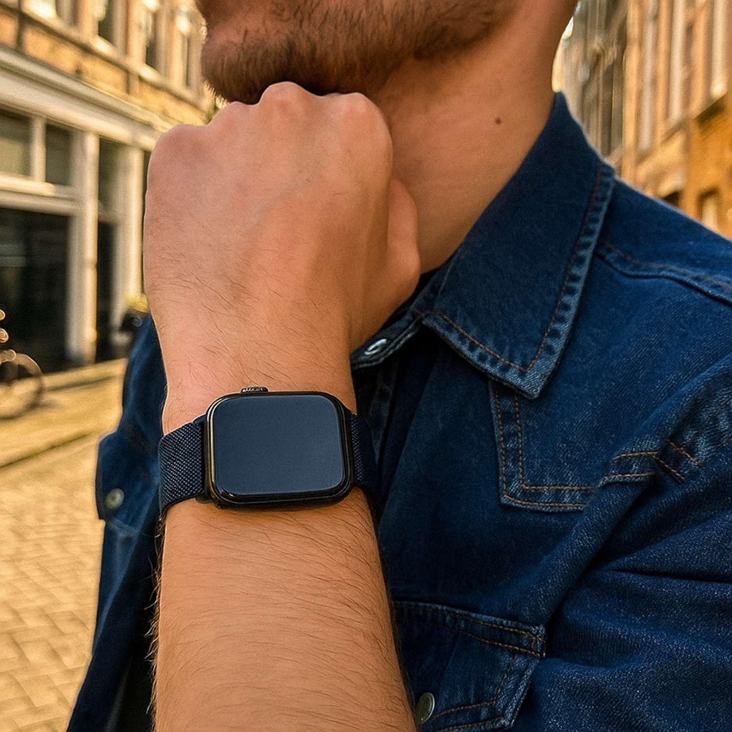 Bracelet Apple Watch Solaro - milanais - minuit