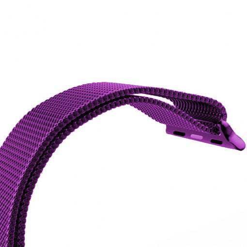 Bracelet Apple Watch Fiore - milanais - violet
