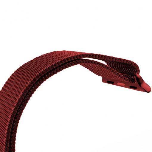 Bracelet Apple Watch Solaro - milanais - rouge