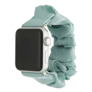Bracelet pour Apple Watch Savara - chouchou - nylon - bleu