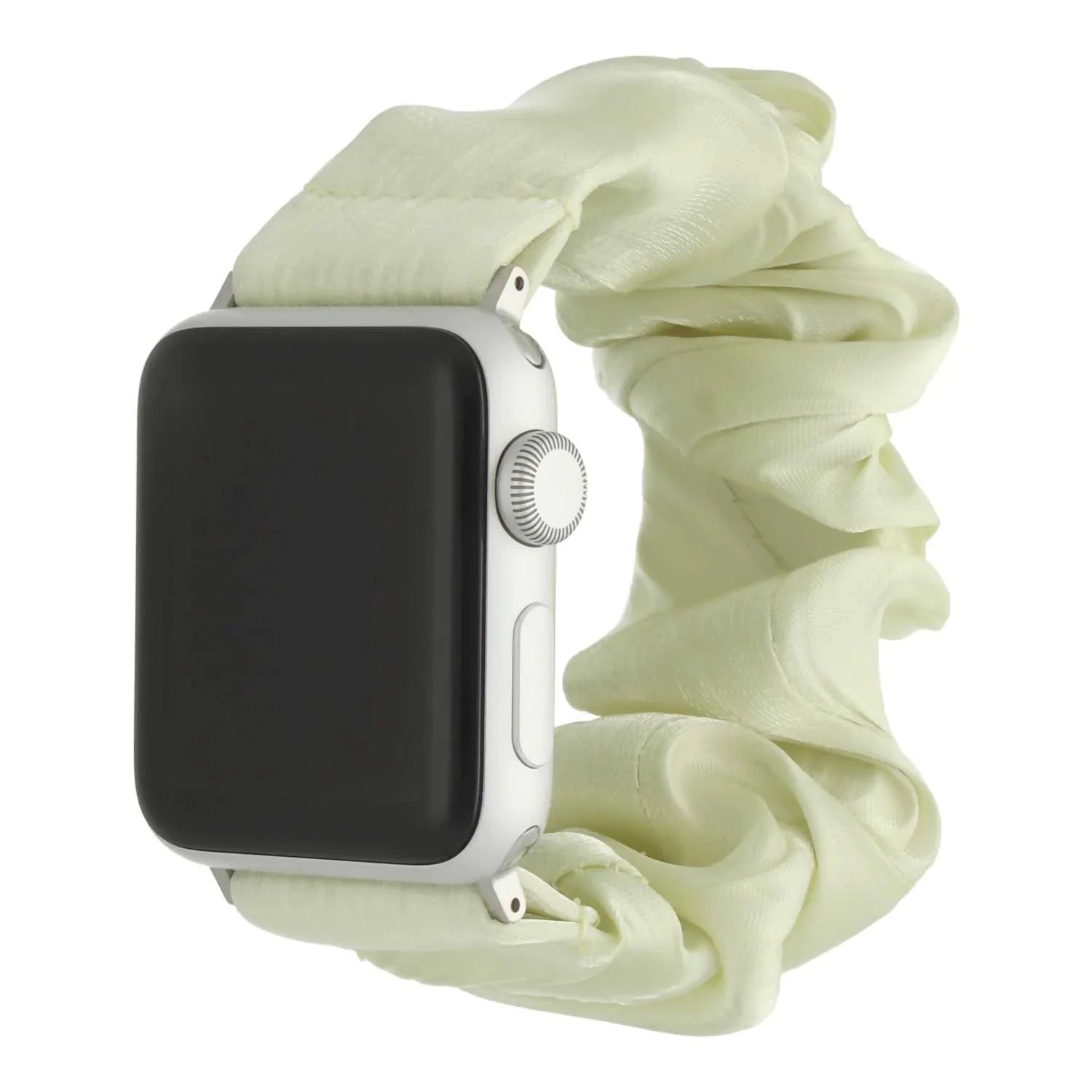 Bracelet Apple Watch Savara - chouchou - nylon - citron vert