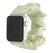 Bracelet Apple Watch Savara - chouchou - nylon - citron vert