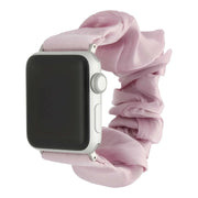 Bracelet de montre Apple Savara - scrunchie - nylon - rose