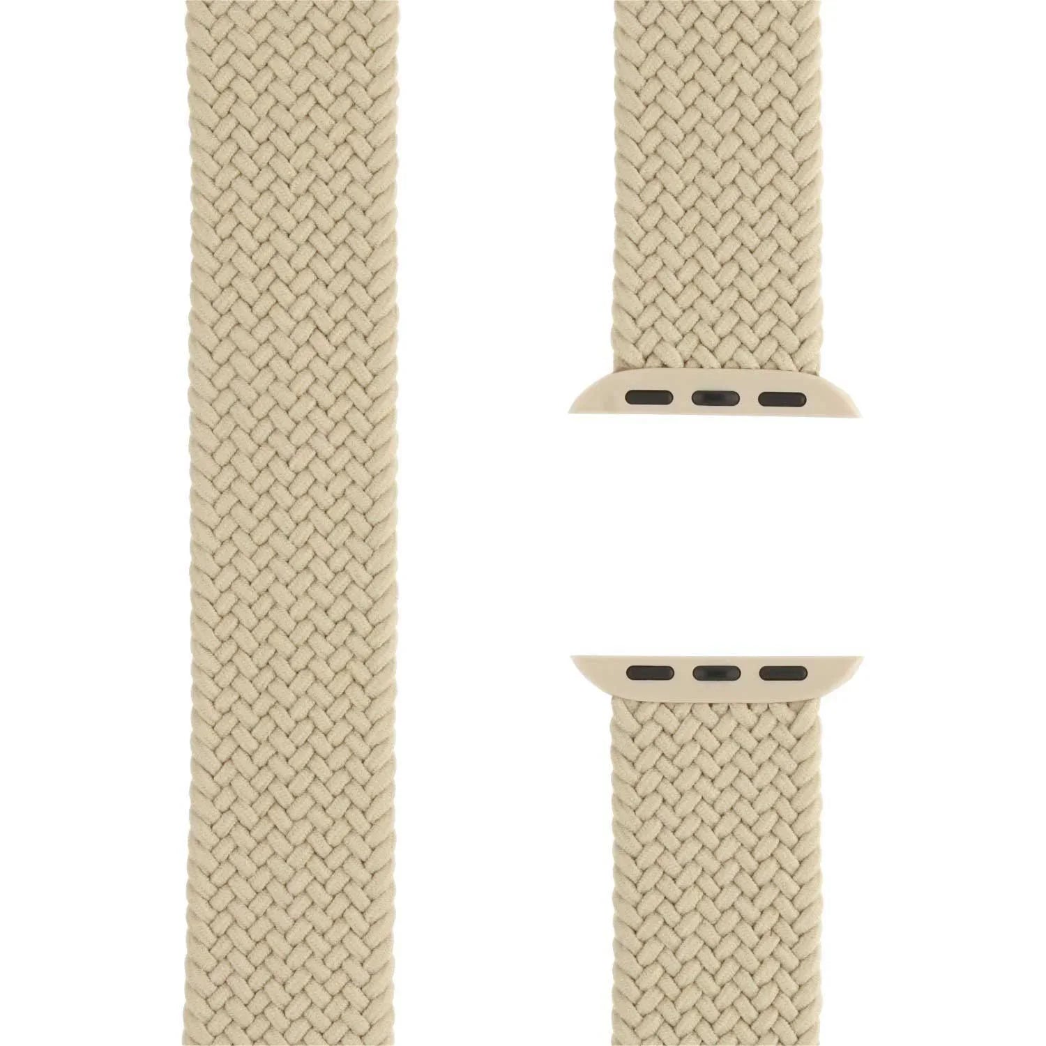 Bracelet Apple Watch Onyx - tressé - solo - nylon - beige
