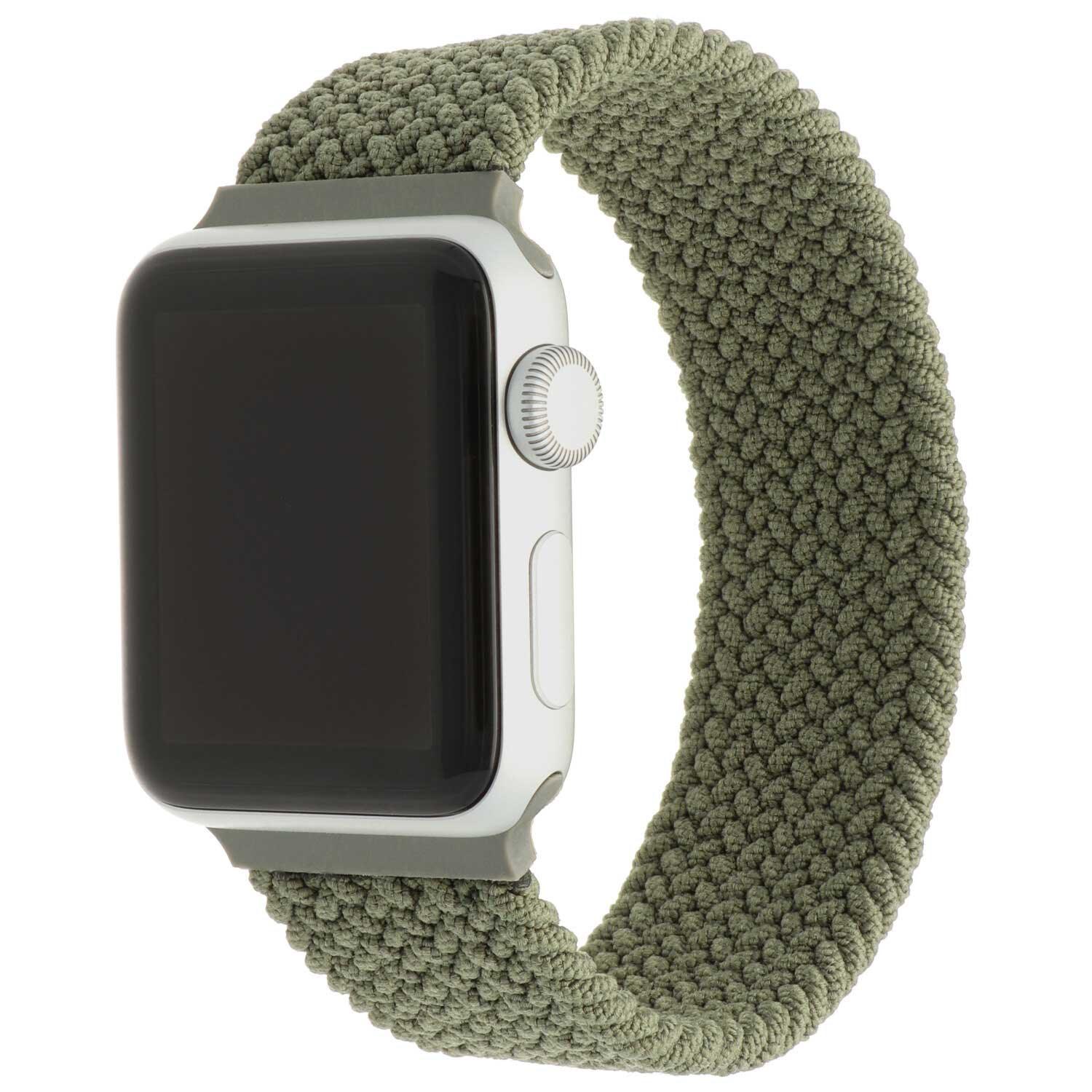 Bracelet Apple Watch - nylon - solo tressé - vert inverness
