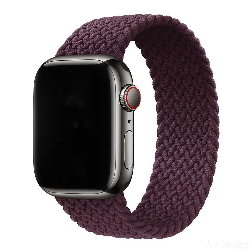 Bracelet Apple Watch - nylon - tressé solo - cerise