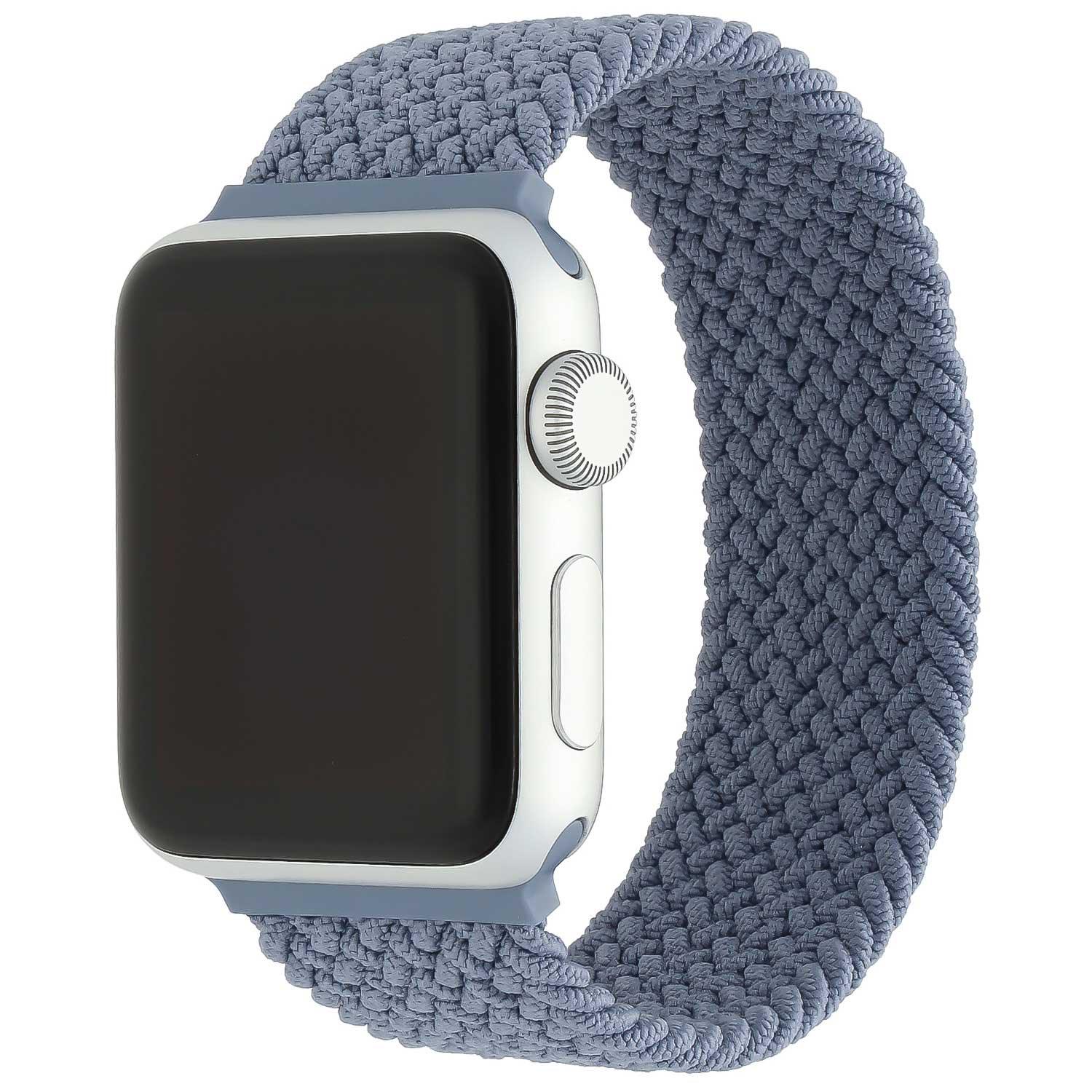 Bracelet Apple Watch - nylon - solo tressé - ardoise