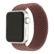Bracelet Apple Watch Onyx - tressé - solo - nylon - mauve fumé