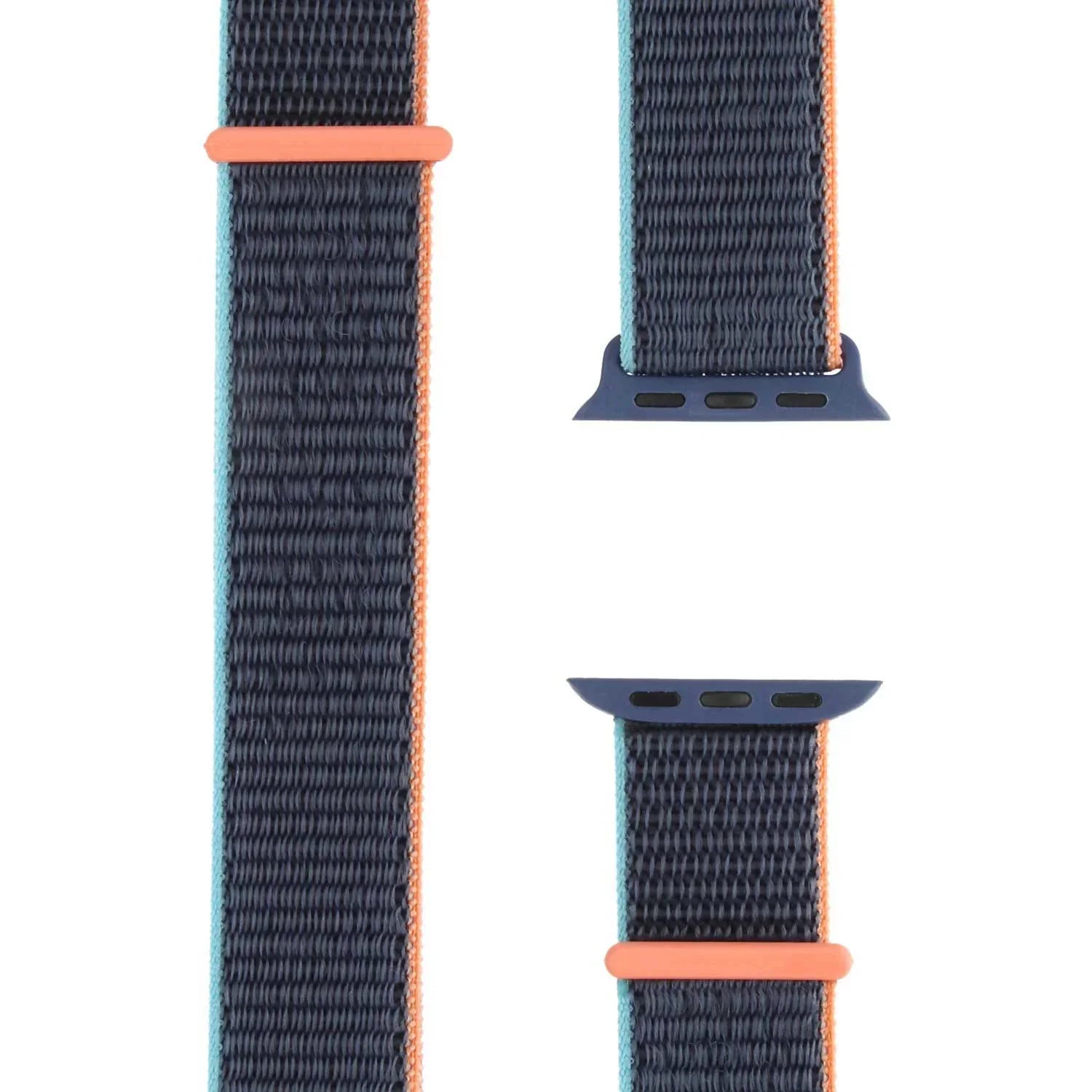Bracelet Apple Watch - tissé - nylon - abyssal