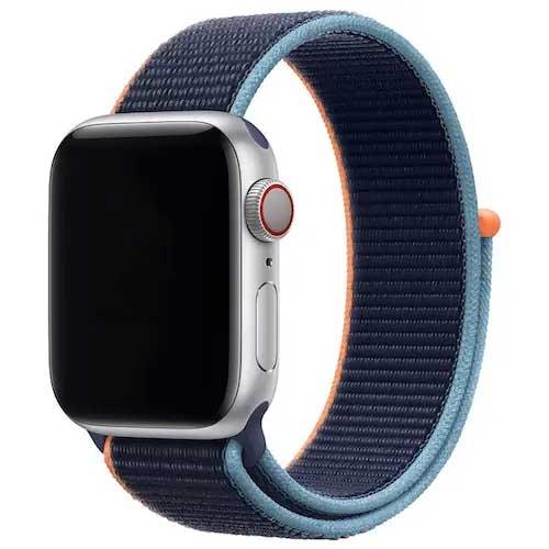 Bracelet Apple Watch - tissé - nylon - abyssal