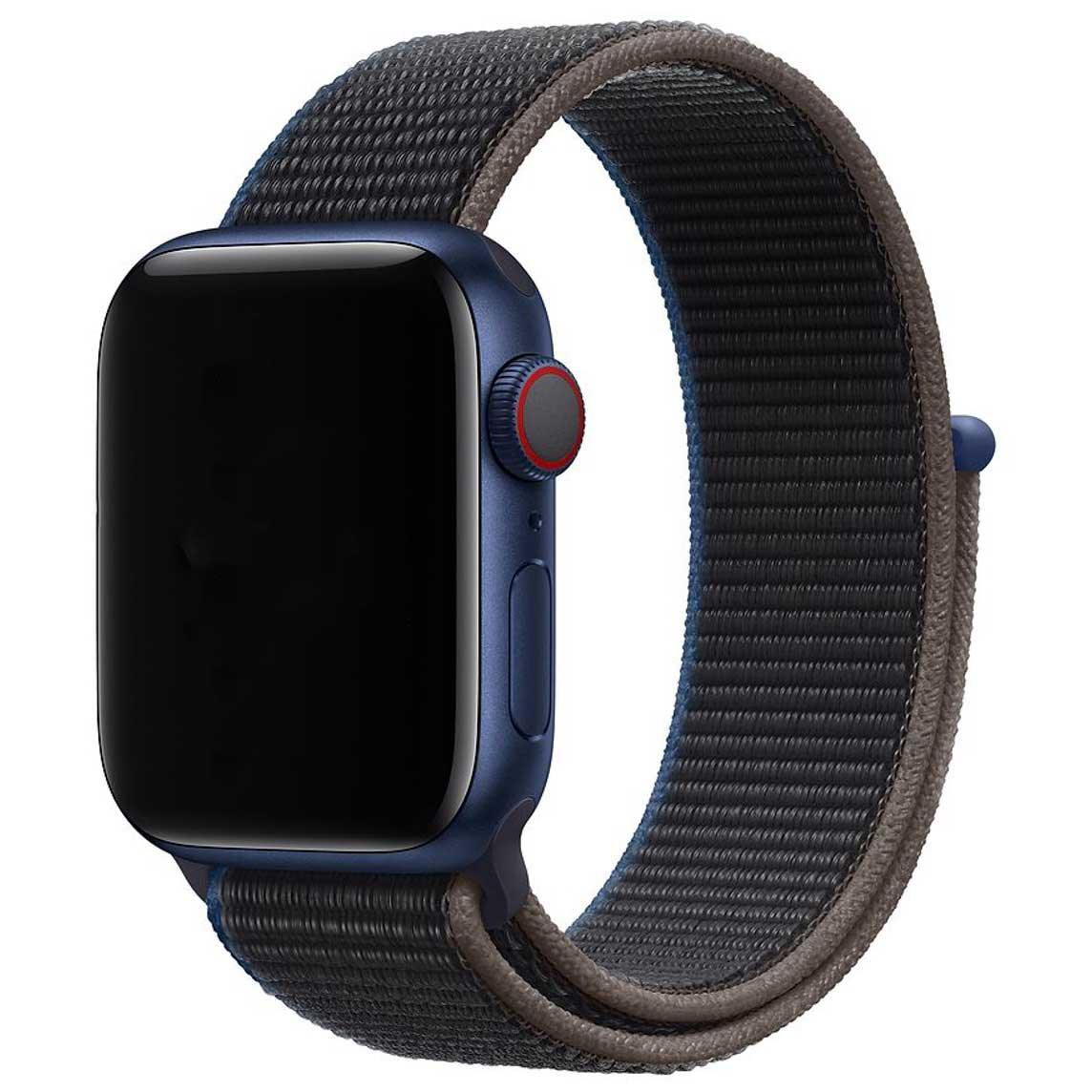Bracelet Apple Watch - tressé - nylon - anthracite