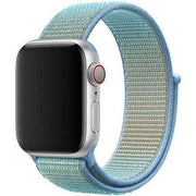 Bracelet Apple Watch Nexora - tissé - nylon - bleuet
