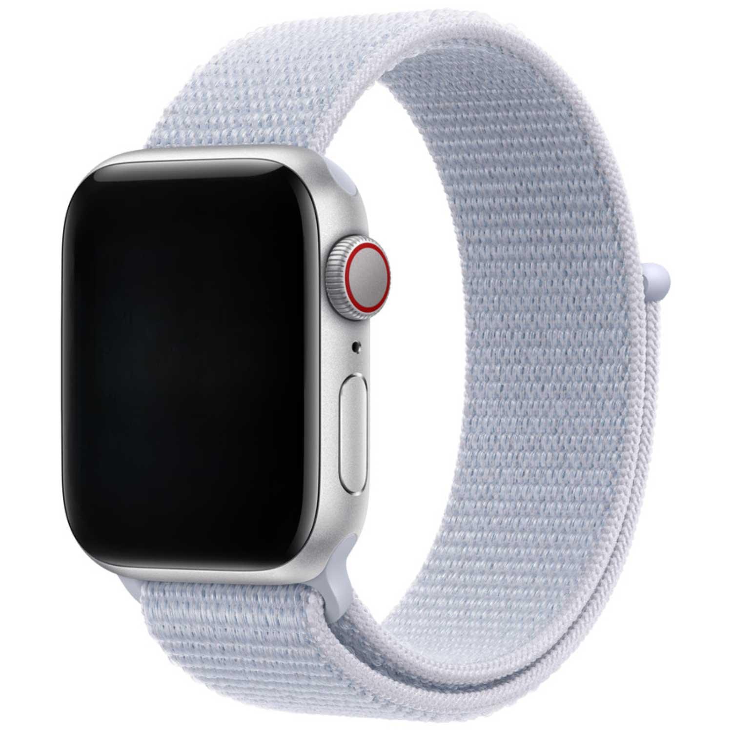 Bracelet pour Apple Watch Flyne - tissé - nylon - bleu matinal