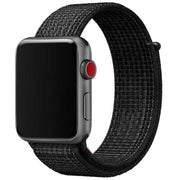 Bracelet pour Apple Watch Osvo - tissé - nylon - réflecteur noir