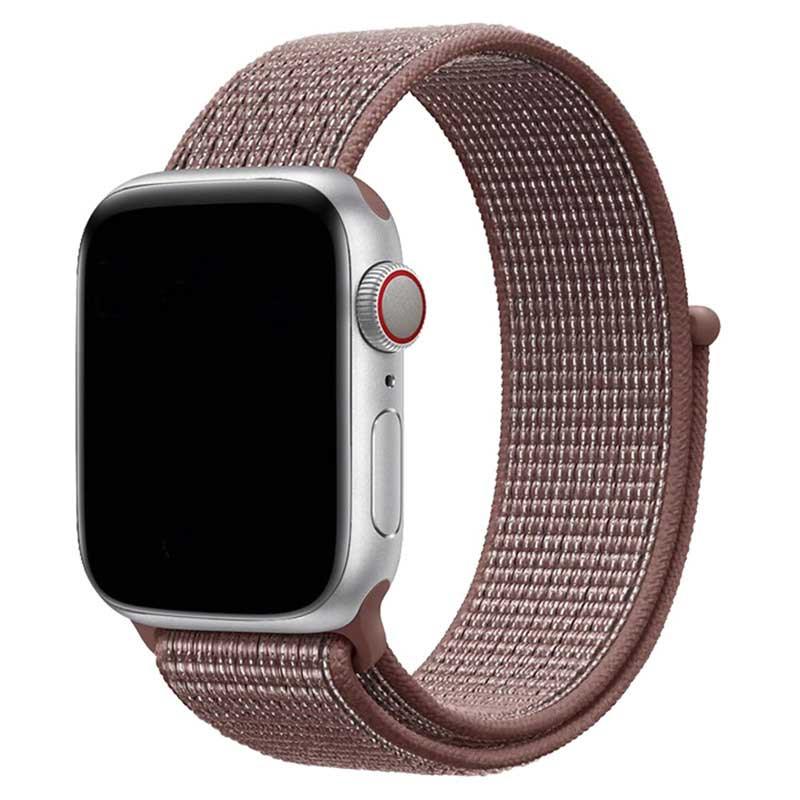 Bracelet Apple Watch Osvo - tressé - nylon - mauve fumé