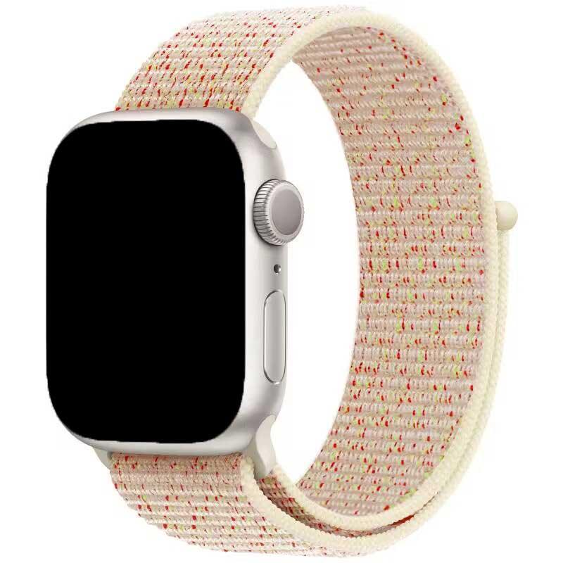 Bracelet Apple Watch Nexora - tressé - nylon - coloris lumière stellaire