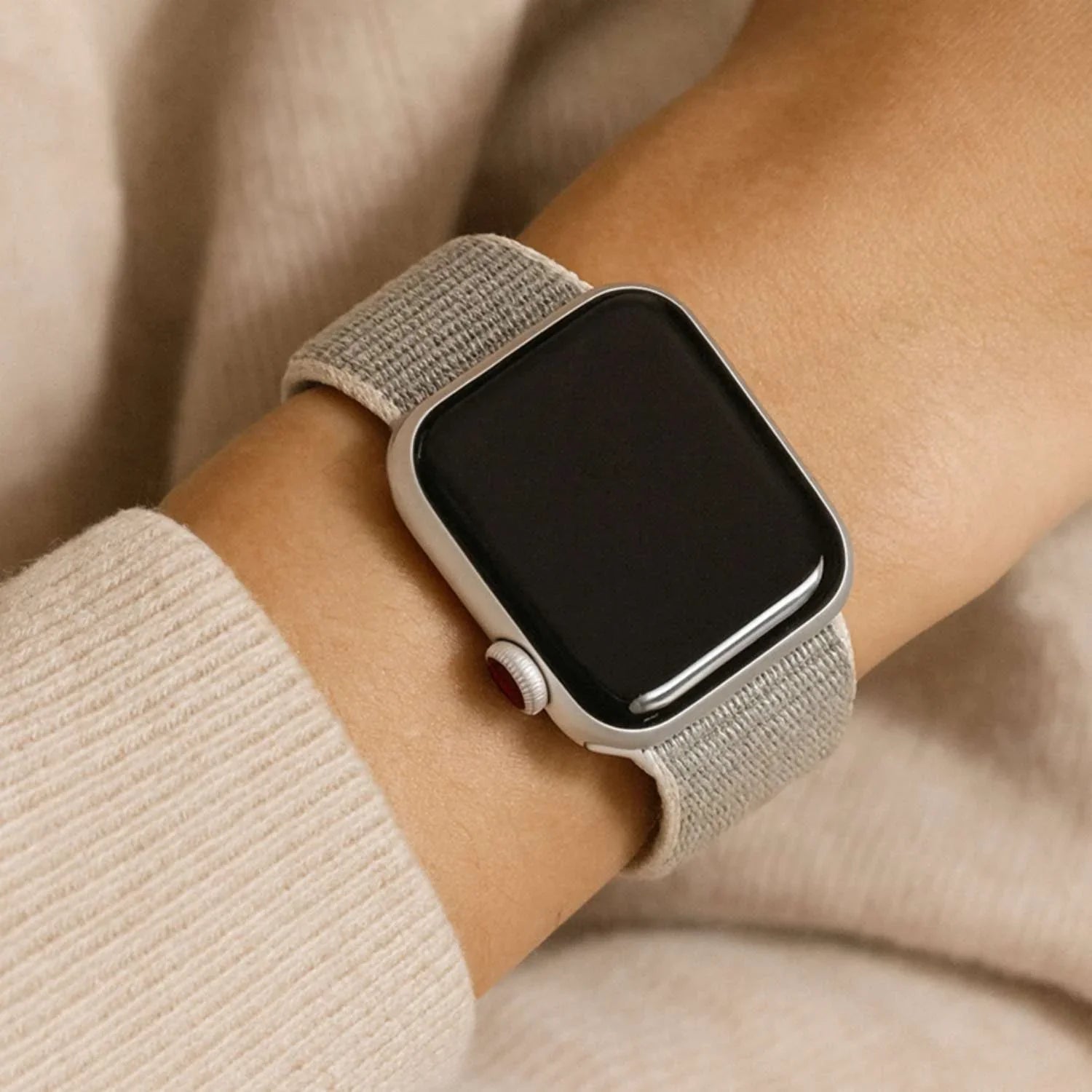 Bracelet Apple Watch Flyne - tissé - nylon - coquillage marin