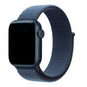 Bracelet Apple Watch Flyne - tissé - nylon - Bleu ancre