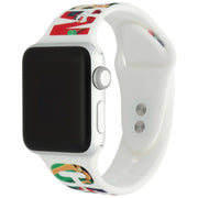 Bracelet imprimé Apple Watch - silicone - Noël - joyeux Noël