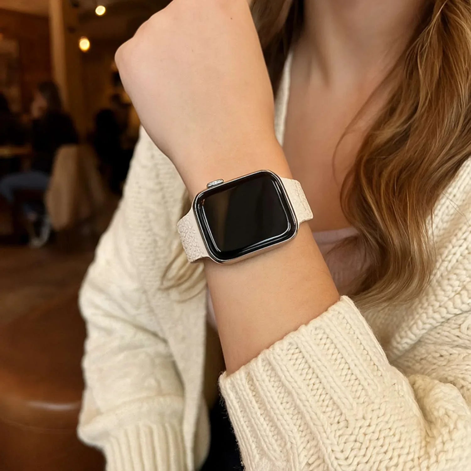 Bracelet imprimé Apple Watch - silicone - léopard starlight