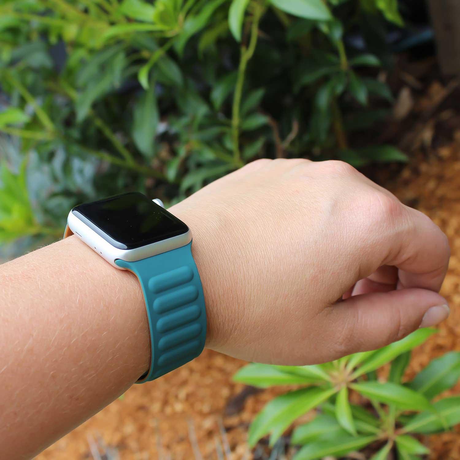 Bracelet Solo Loop Apple Watch - silicone - vert malachite