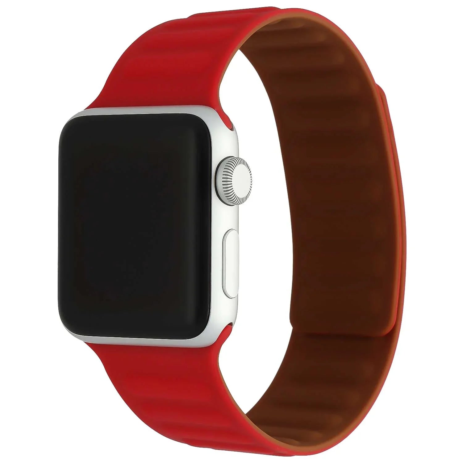 Bracelet Solo Loop Apple Watch - silicone - rouge
