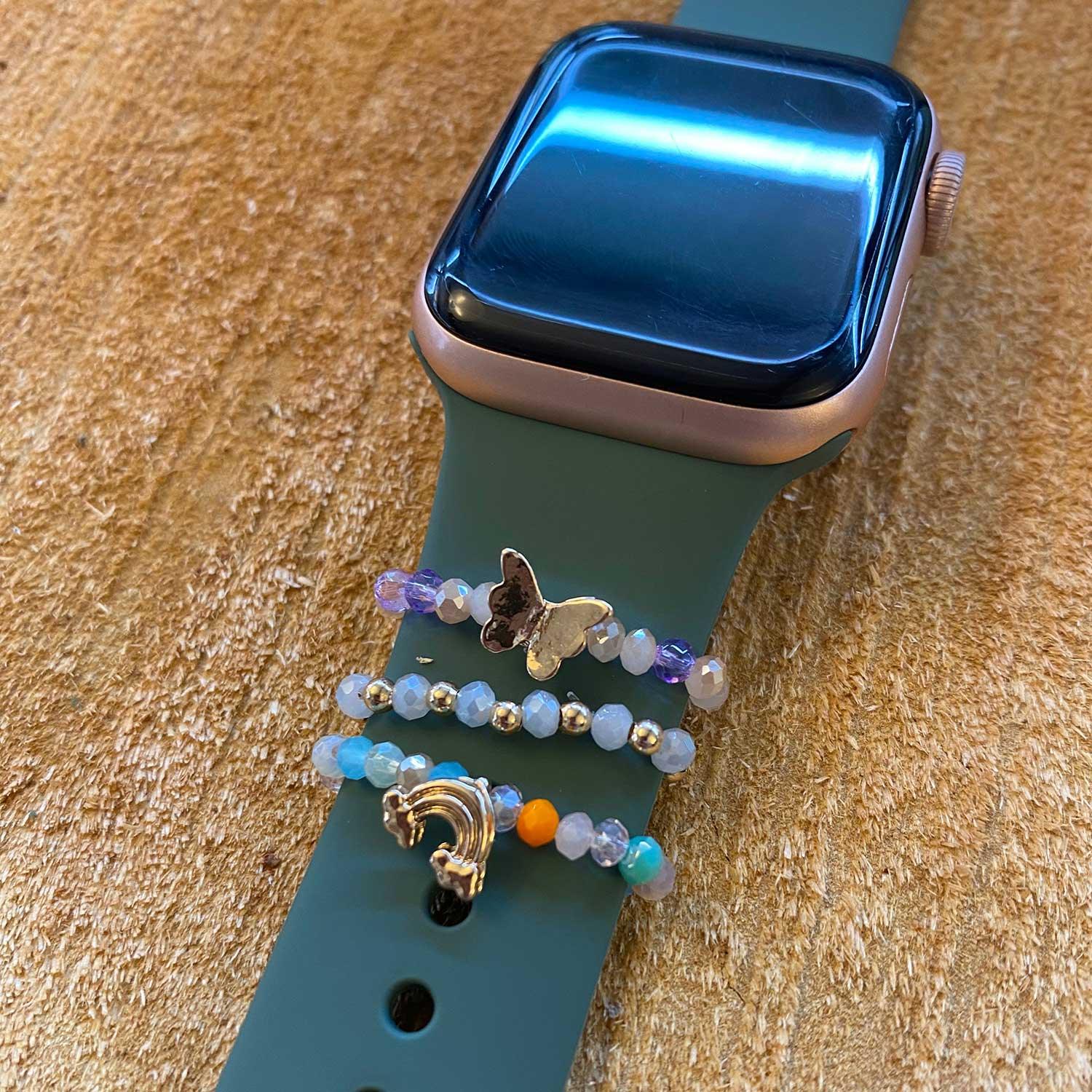 Bijou pour Apple Watch - papillon coloré