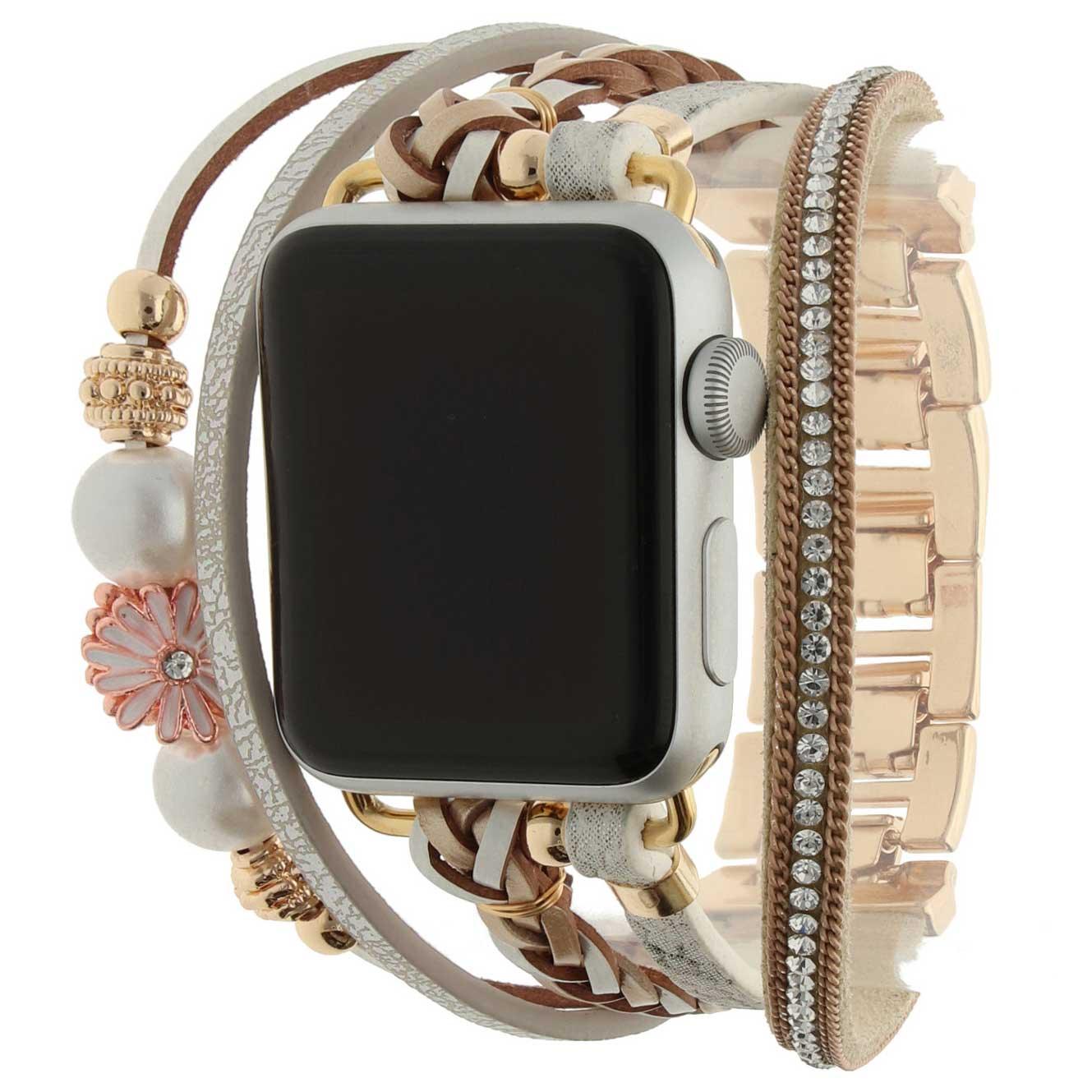 Bracelet Apple Watch - bijou - Liz doré