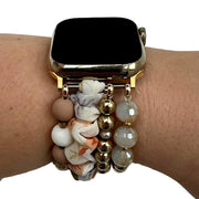 Bracelet Apple Watch - bijou - Noa beige