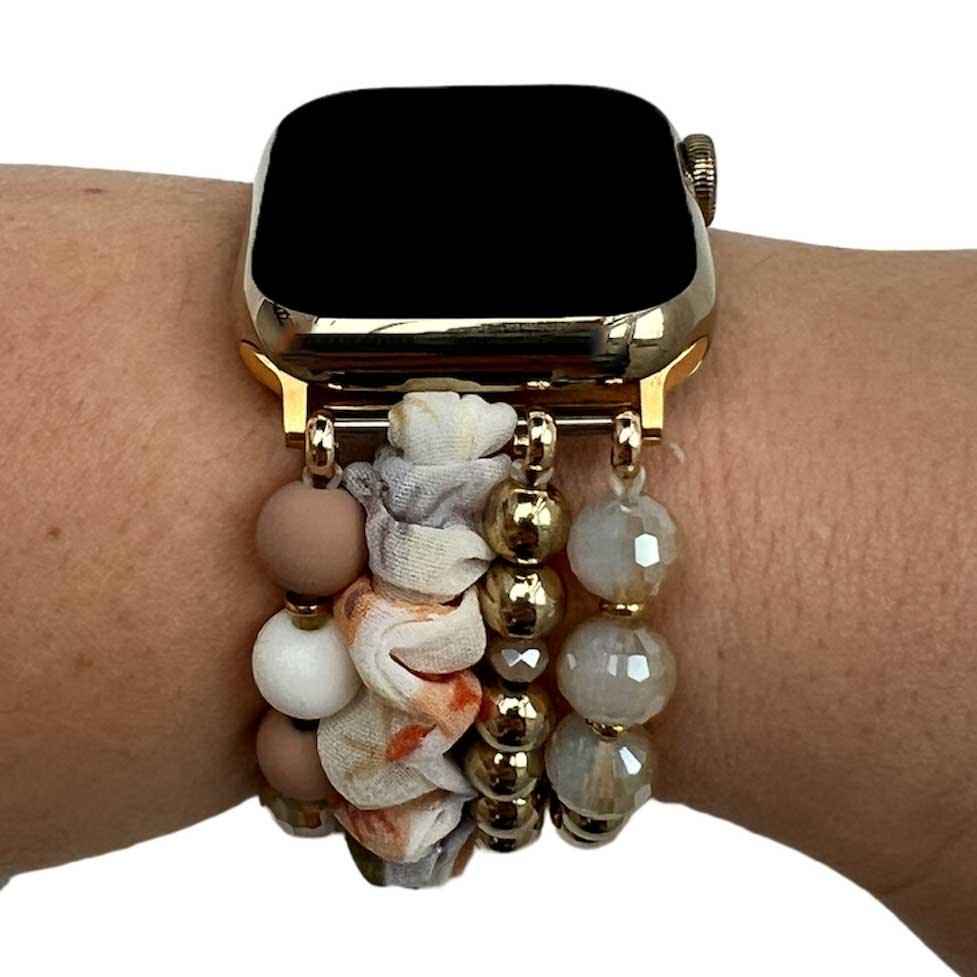 Bracelet Apple Watch - bijou - Noa beige