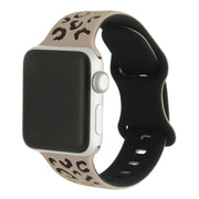 Bracelet Apple Watch Wild - silicone - brun clair noir