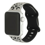 Bracelet Apple Watch Wild - silicone - lumière stellaire noire