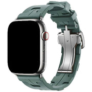 Bracelet Apple Watch Kilim - silicone - vert pin