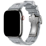 Bracelet Apple Watch kilim - silicone - gris
