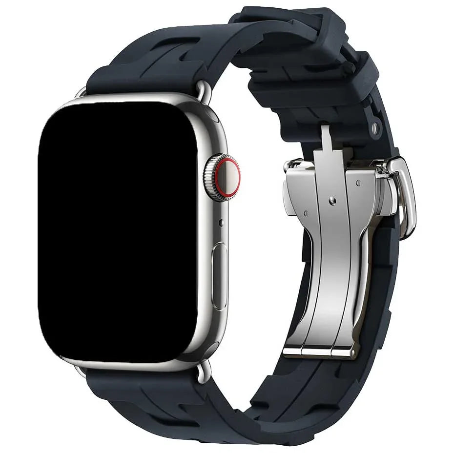 Bracelet Apple Watch kilim - silicone - minuit