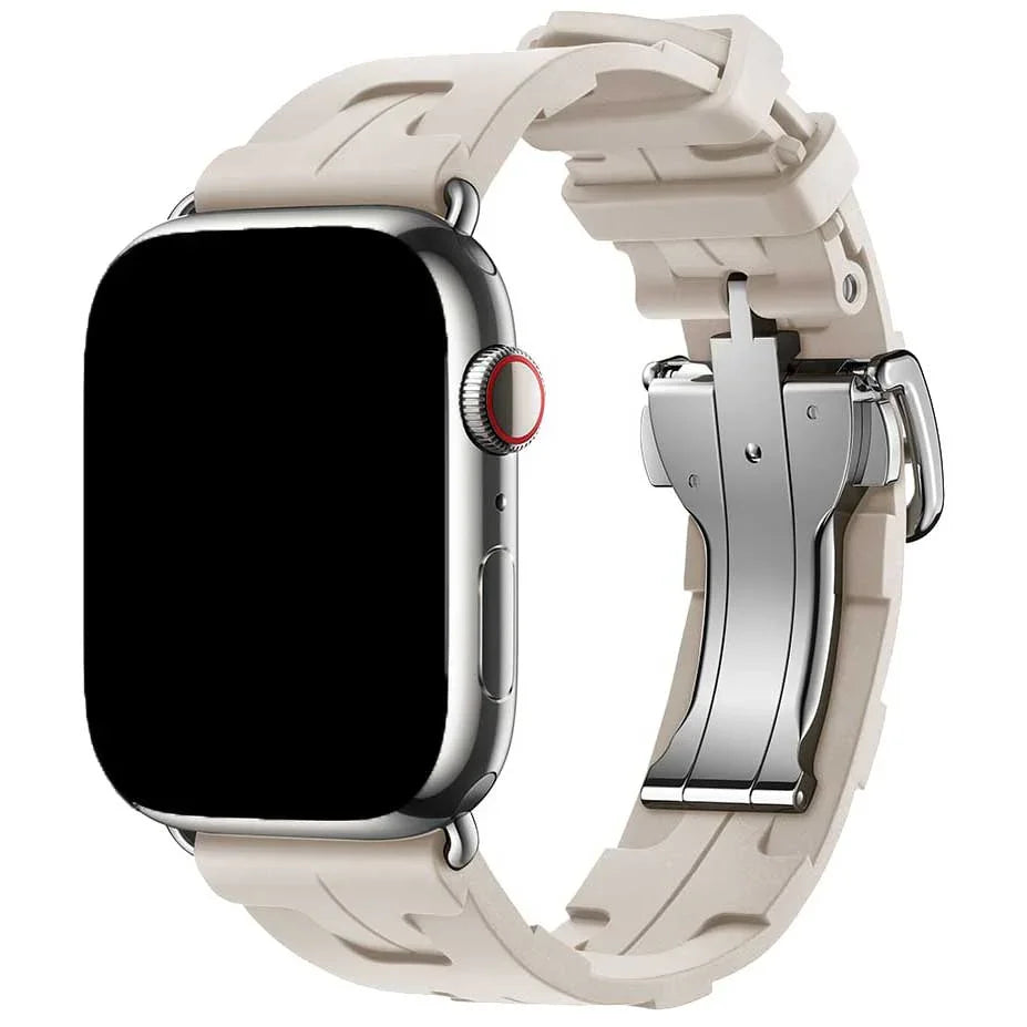 Bracelet Apple Watch Kilim - Silicone - Lumière stellaire