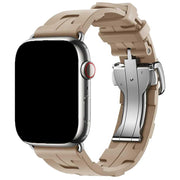 Bracelet Apple Watch kilim - silicone - noyer