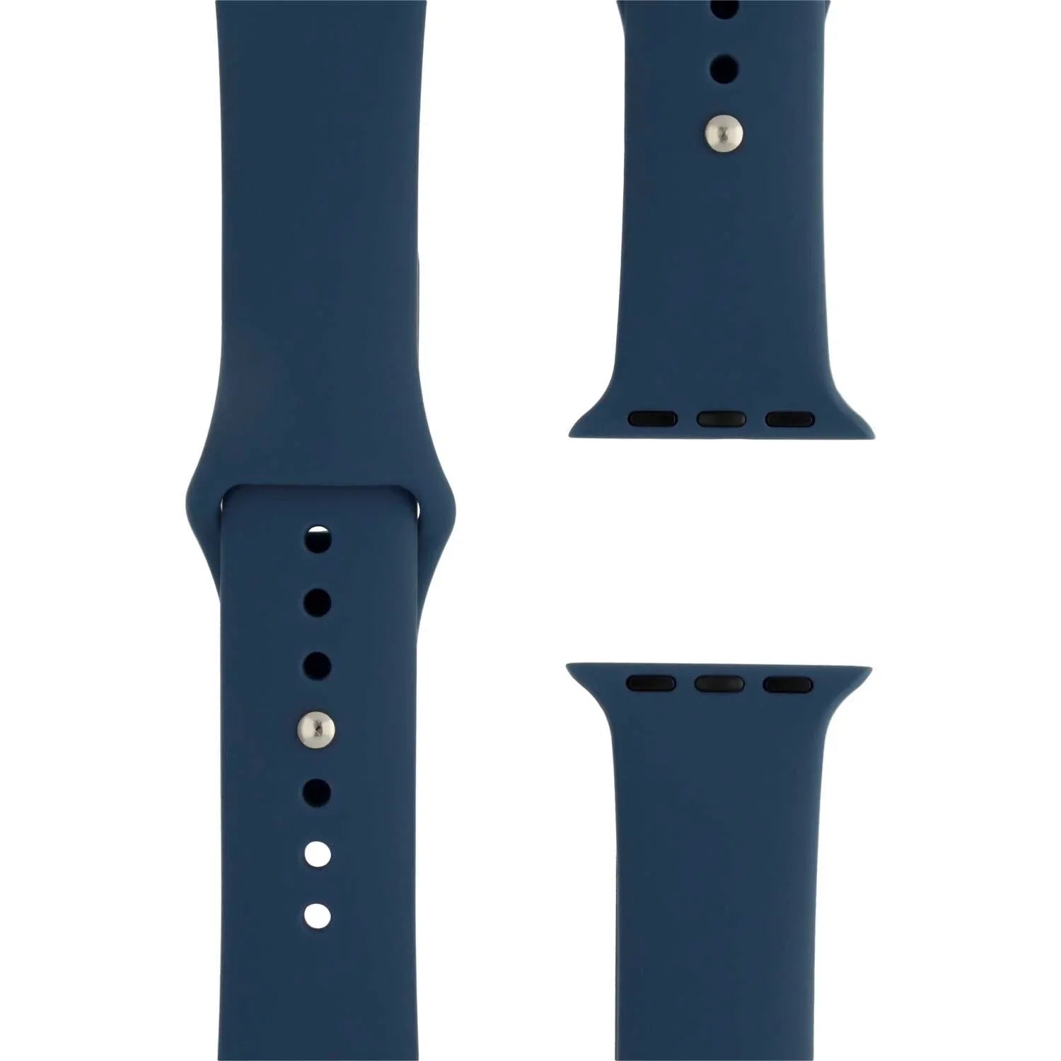 Bracelet Apple Watch Ovaro - silicone - Bleu jean