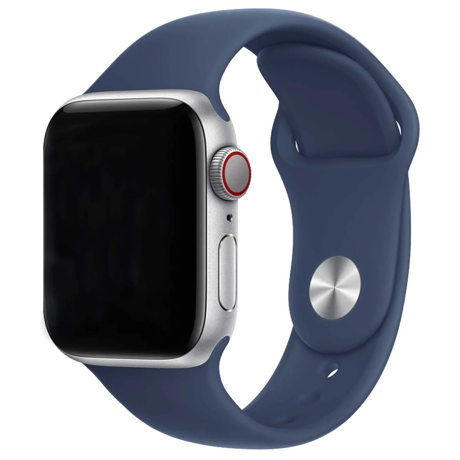 Bracelet Apple Watch Ovaro - silicone - Bleu jean