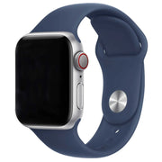 Bracelet Apple Watch Ovaro - silicone - Bleu jean