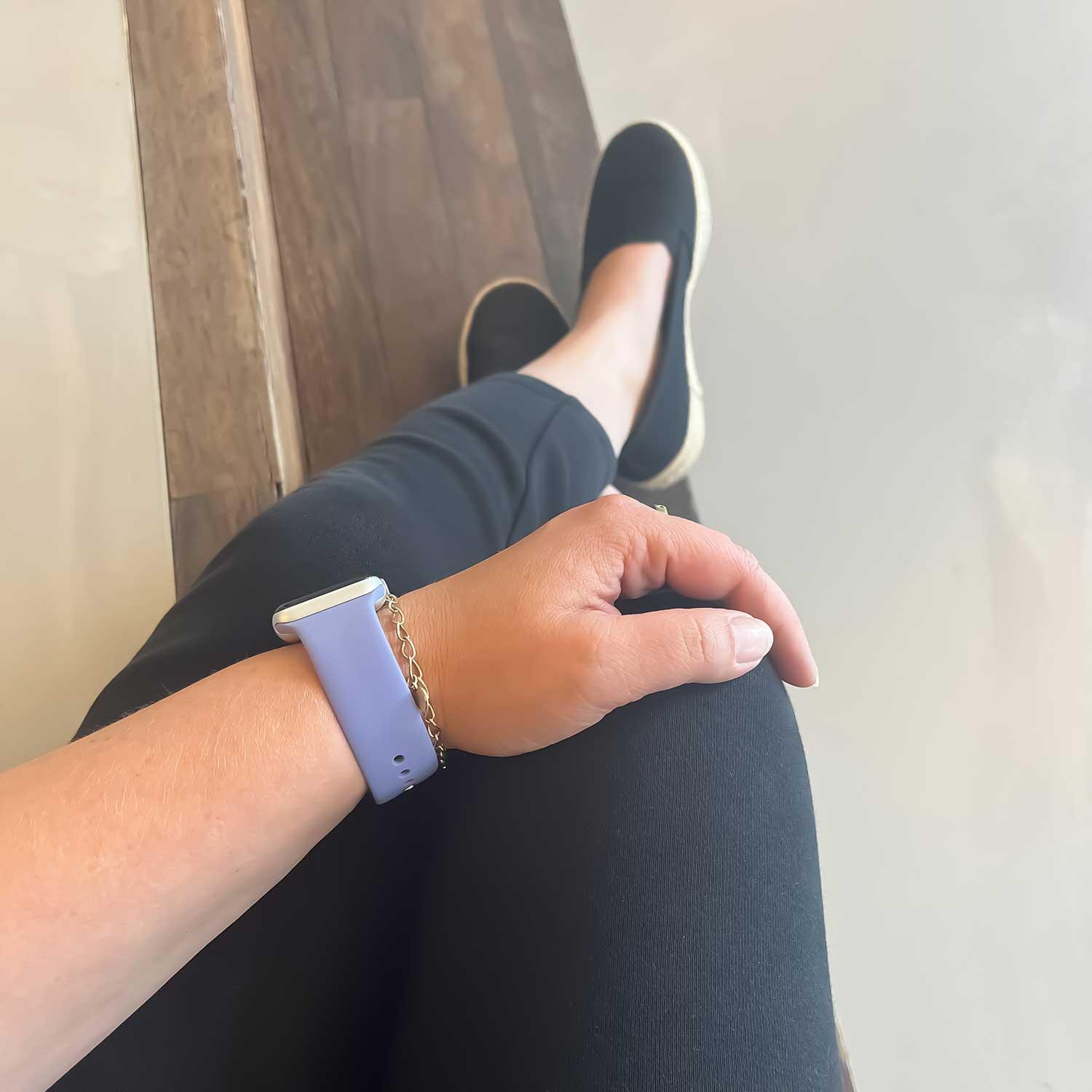 Bracelet Apple Watch - silicone - lavande anglaise