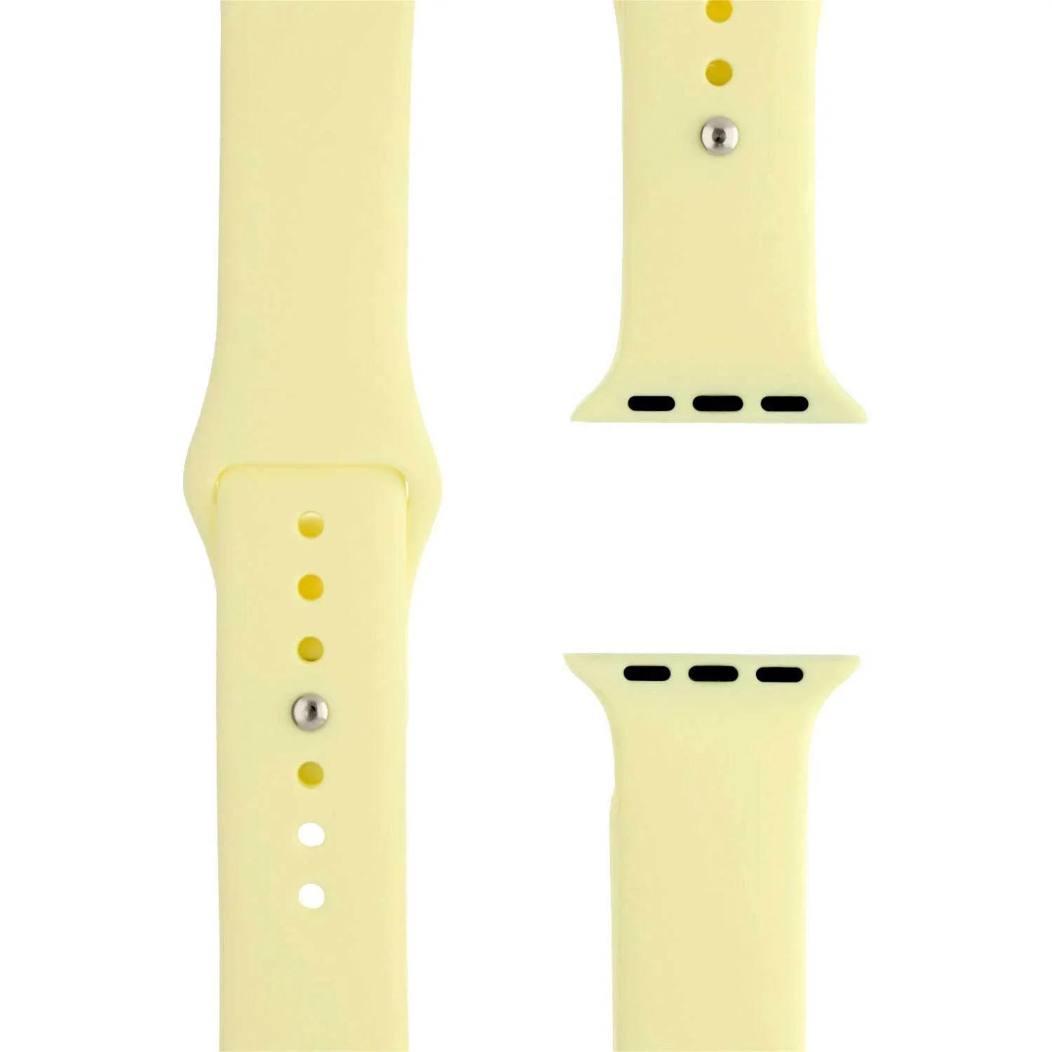 Bracelet Apple Watch Vyon - silicone - crème de citron