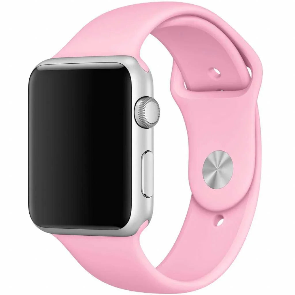 Bracelet pour Apple Watch Teyra - silicone - rose vif