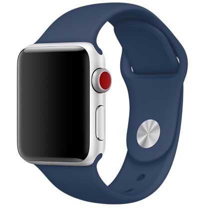 Bracelet pour Apple Watch Ovaro - silicone - cobalt