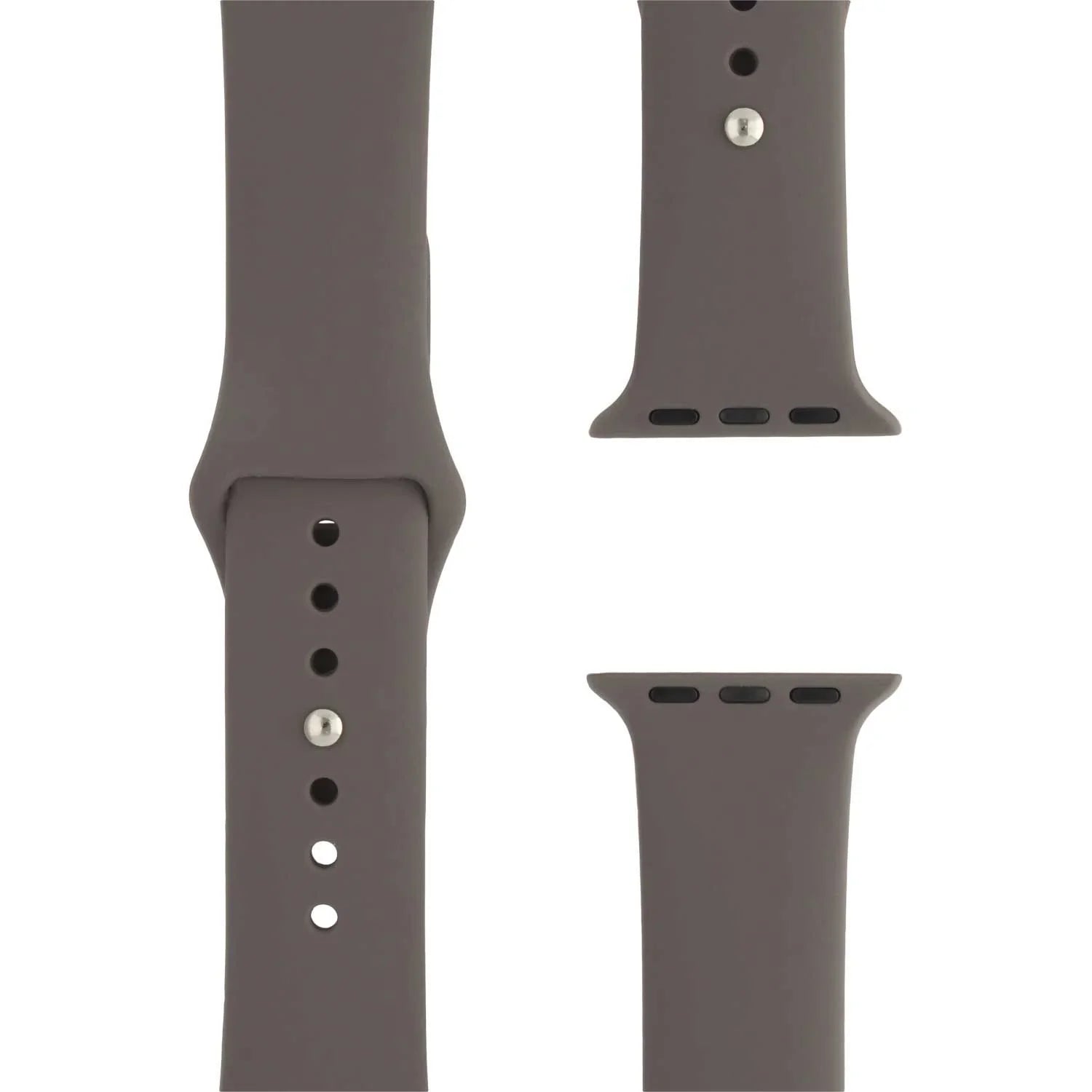 Bracelet Apple Watch - silicone - gris côtier